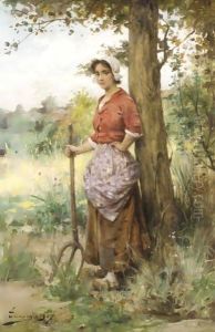 A Welcome Rest by Adrien Henri Tanoux