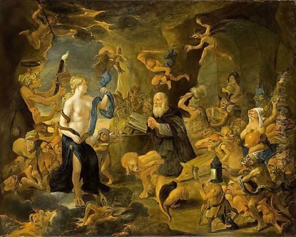 The Temptation Of St. Anthony by Matheus van Helmont