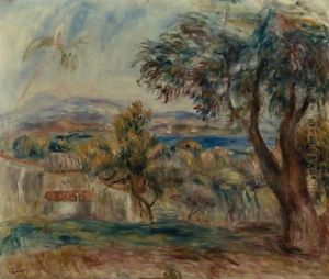 Orangers Et Fond Mer by Pierre Auguste Renoir