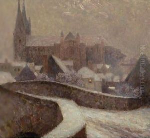La Cathedrale, Chartres by Henri Eugene Augustin Le Sidaner