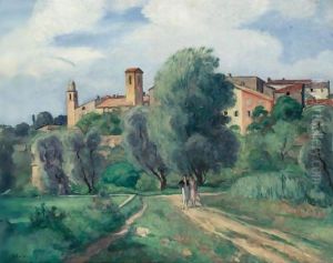 Deux Femmes En Promenade by Henri Lebasque