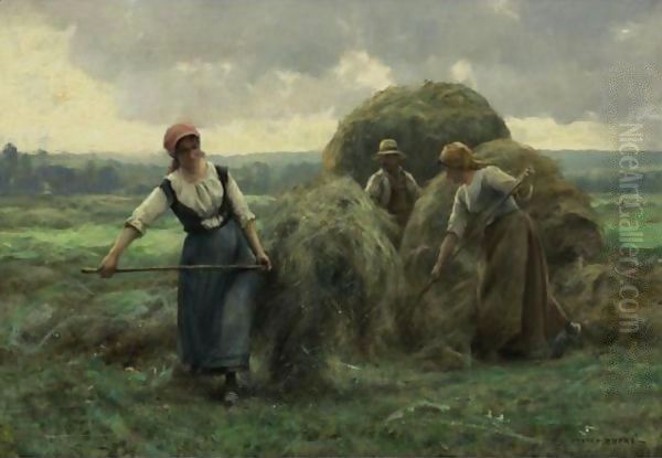 Peasants Stacking Hay - view 1