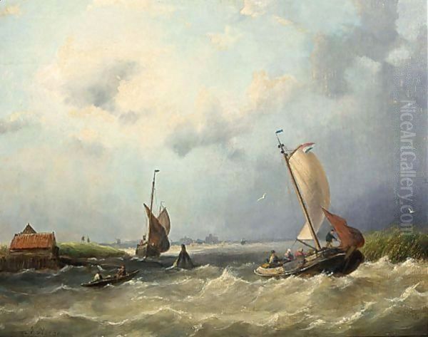 Shipping Off The Dutch Coast - view 1