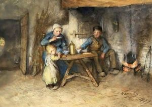 Enjoying A Simple Meal