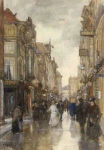 A View Of The Spuistraat, The Hague 2 by Floris Arntzenius