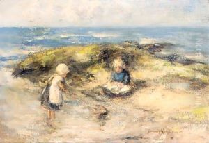 Young Children Crabbing