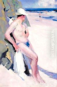 The Bather by Francis Campbell Boileau Cadell