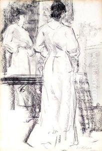 Before The Mirror by Francis Campbell Boileau Cadell