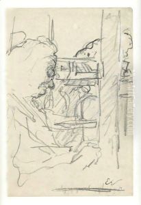 Madame Vuillard A La Fenetre by Jean-Edouard Vuillard