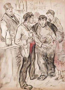 In Der Kneipe by Theophile Alexandre Steinlen
