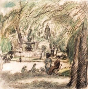 Dans Le Parc by Jules Pascin