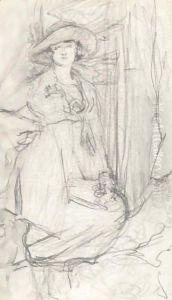 Portrait De Lucy Hessel by Jean-Edouard Vuillard