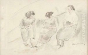 Trois Femmes by Jules Pascin