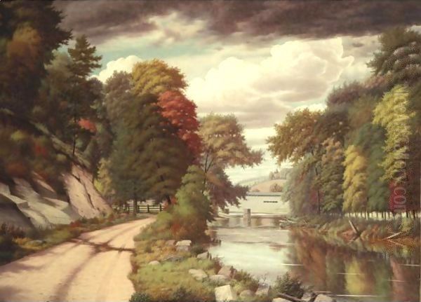 The Covered Bridge Near Westchester, Pennsylvania - view 1