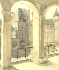 Courtyard Of The Chateau by Walter Gay