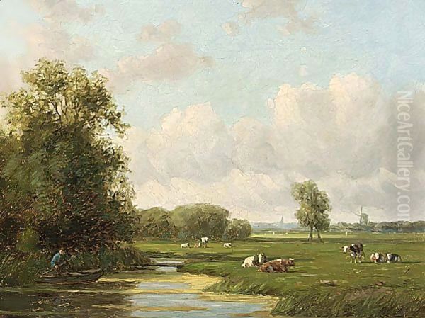Cows In A Dutch Polder Landscape - view 1