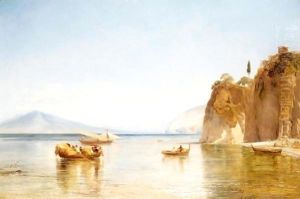 A Scene Taken From The Caves Of Ulysses At Sorrento, The Birthplace Of Tasso