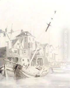 A Boat Anchored In A Harbour by Joseph Mallord William Turner