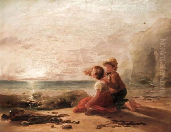 Children On The Shore - view 1