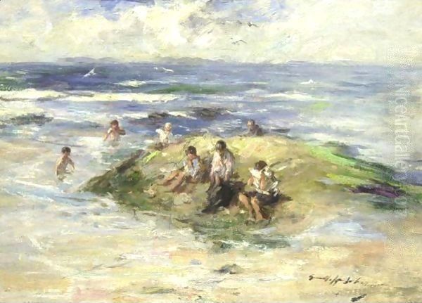 Boys Bathing, Machrihanish - view 1