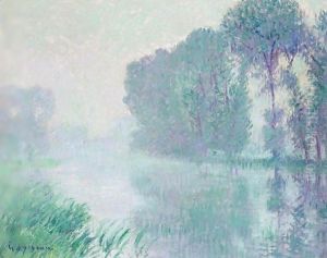 Brouillard, Effet Du Matin (Eure) by Gustave Loiseau