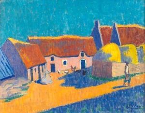 Village De Bretagne by Emile Jourdan