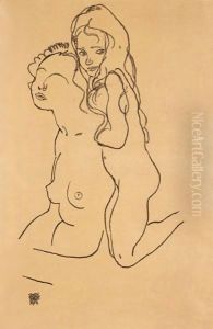 Mutter Und Kind (Mother And Child) by Egon Schiele