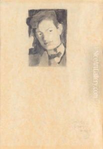 Portrat Eines Jungen Mannes (Portrait Of A Young Man) by Egon Schiele