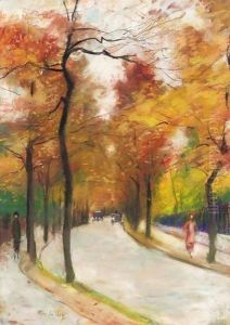 Herbst Im Tiergarten (Autumn In Tiergarten) by Lesser Ury