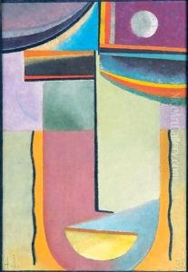 Abstrakter Kopf (Abstract Head) 2 by Alexei Jawlensky