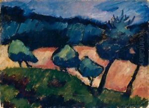 Baume Und Dunen In Prerow (Trees And Dunes In Prerow) by Alexei Jawlensky