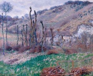 Val De Falaise En Hiver by Claude Oscar Monet