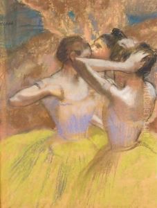 Les Trois Danseuses Jaunes by Edgar Degas