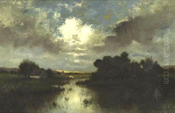 Farm In Sunset - view 1