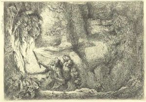 The Finding Of The Remains Of St. Peter And St. Paul by Giovanni Benedetto Castiglione