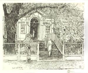 The Chase House (Cortissoz - Clayton 309) by Childe Hassam
