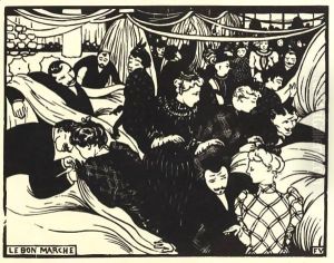 Le Bon Marche by Felix Edouard Vallotton