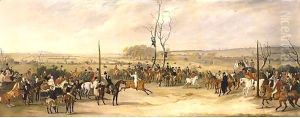 The Finish Of The Match Race Between HolyoakeAs Clinker With Horatio Ross Up And Lord KennedyAs Radical, Ridden By Captain Douglas by John Snr Ferneley