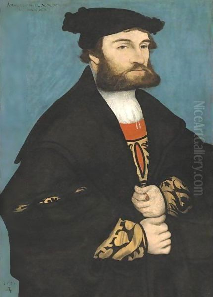 Portrait Of A Bearded Man Age Thirty-Five - view 1