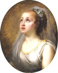 Une Vestale by Jean Baptiste Greuze