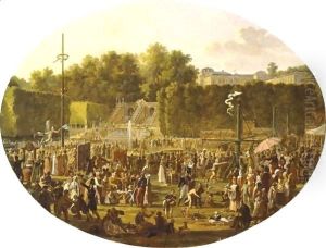 Feast In The Park Of Saint Cloud by Jean-Charles Develly