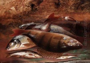 Still Life Of Fish by Henry Leonidas Rolfe
