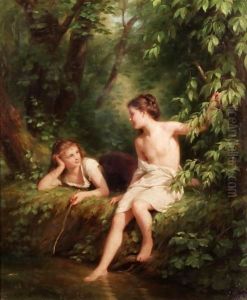 The Woodland Pool by Fritz Zuber-Buhler