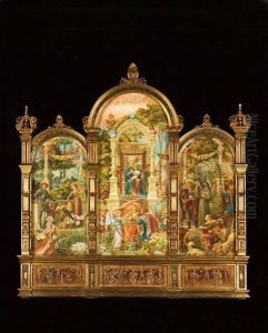 The Madonna And Child Enthroned by Ricciardo Meacci