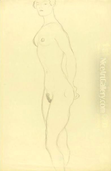 Stehender Akt Nach Links (Standing Nude To The Left) - view 1