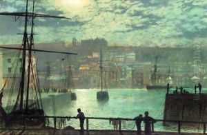 Whitby From Station Quay by John Atkinson Grimshaw