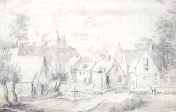 Study Of A Riverside Cottage - view 1