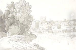Exeter Cathedral From The Haven Bank by John White Abbott