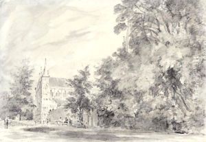 Salisbury Cathedral From Lower Marsh Close by John Constable
