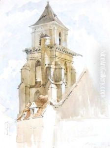 The Tower Of St Sever, Rouen by John Scarlett Davis